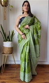VK 4236 Soft Linen Digital printed Sarees Wholesale Market In Surat